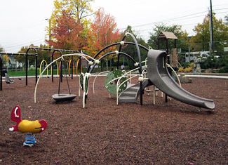empty playground in Seattle