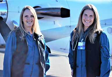 flight nurses Michelle Killingstad and Angie German of Airlift Northwest