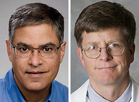 pictures of UW Medicine researchers Pradeep Singh and Christopher Goss