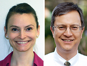pictures of Drs. Aubriana McEvoy and Paul Nghiem