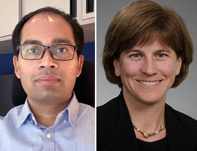pictures of Drs. Arun Sridhar and Christine Johnston of the UW School of Medicine