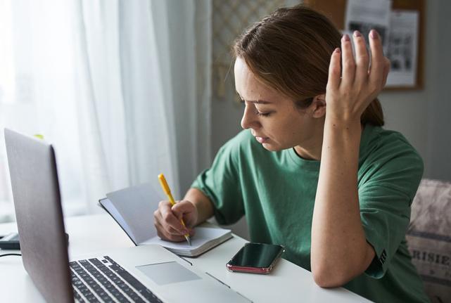 picture of woman with laptop computer