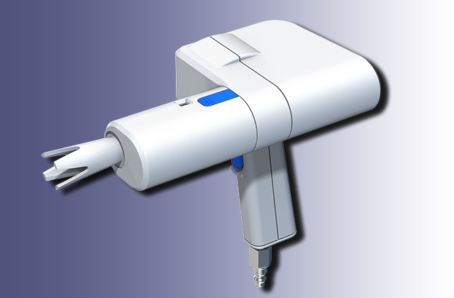 picture of the clinical prototype of the gene gun