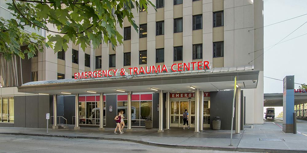picture of entry to Harborview Medical Center's Emergency Department