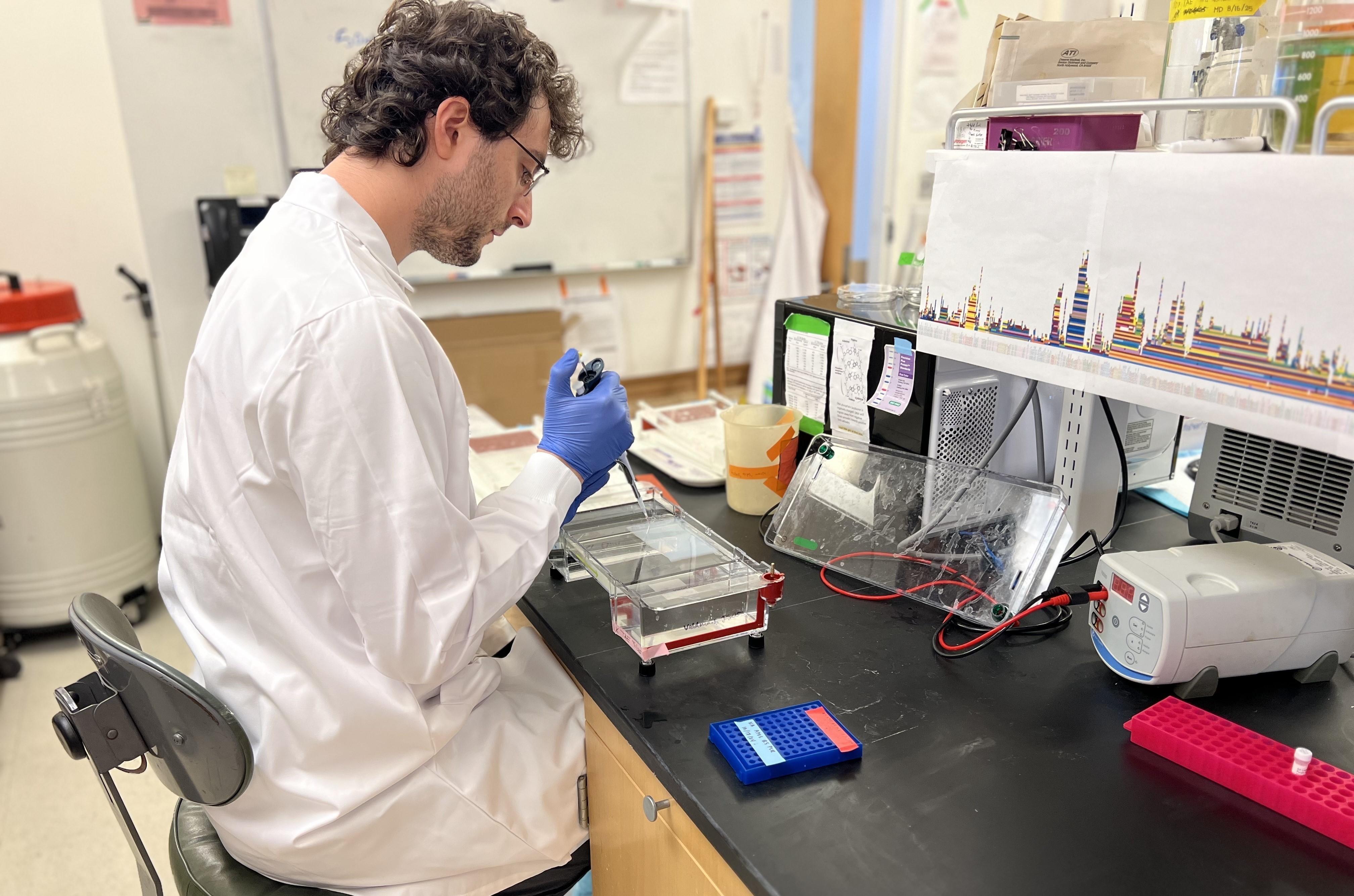 Research scientist at work in a genetics lab at UW Medicine