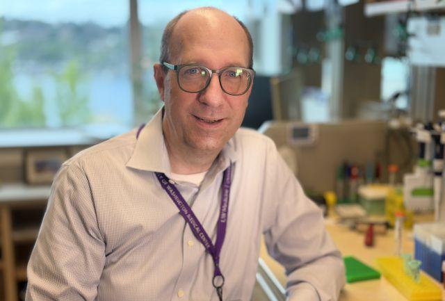 Dr. Colin Pritchard in his cancer molecular diagnostics