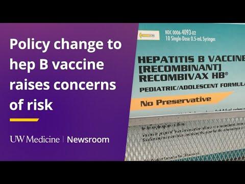 This is the image for Policy change to hep B vaccine raises concerns of risk video
