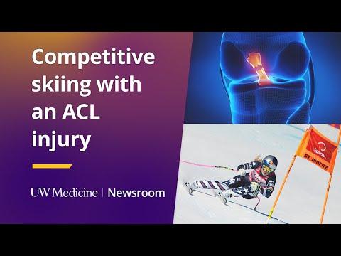This is the image for Competitive skiing — with an ACL injury  video