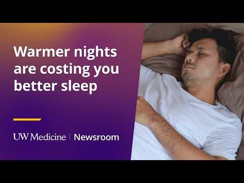 This is the image for Warmer nights are costing people sleep video